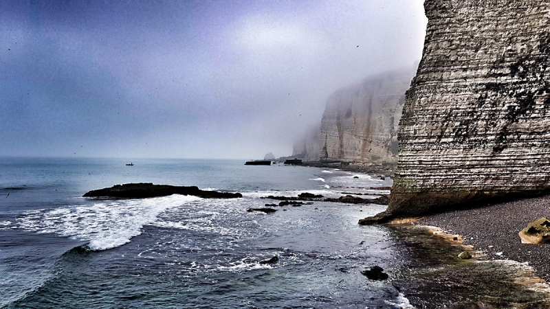 Felsen  bei Êtretat, Normandie, Frankreich