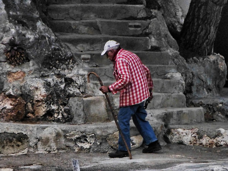 Alter Mann, auf Mallorca, Spanien